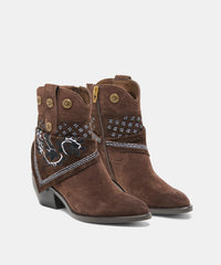 MEKALA BOOTS DK BROWN SUEDE