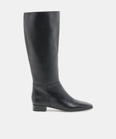 TYWIN WIDE CALF BOOTS BLACK LEATHER