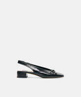MARIEN MID HEELS BLACK LEATHER