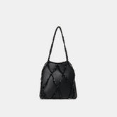 SERILDA HANDBAG BLACK SATIN