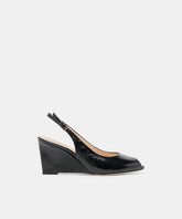 KOLA WEDGES NOIR LEATHER