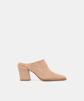LINDI MULES TOFFEE SUEDE