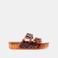 JULIO X SANDALS TORTOISE VINYL