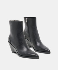 ASHTIN BOOTIES BLACK LEATHER