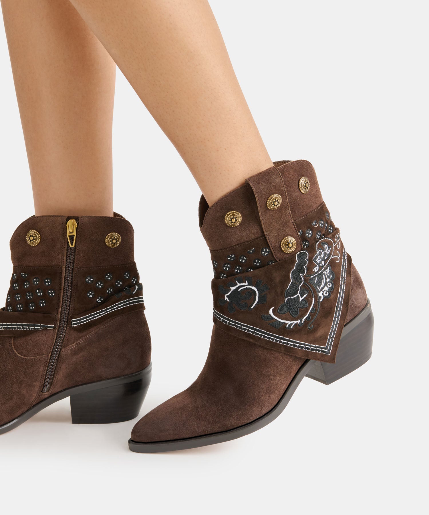 MEKALA BOOTS DK BROWN SUEDE