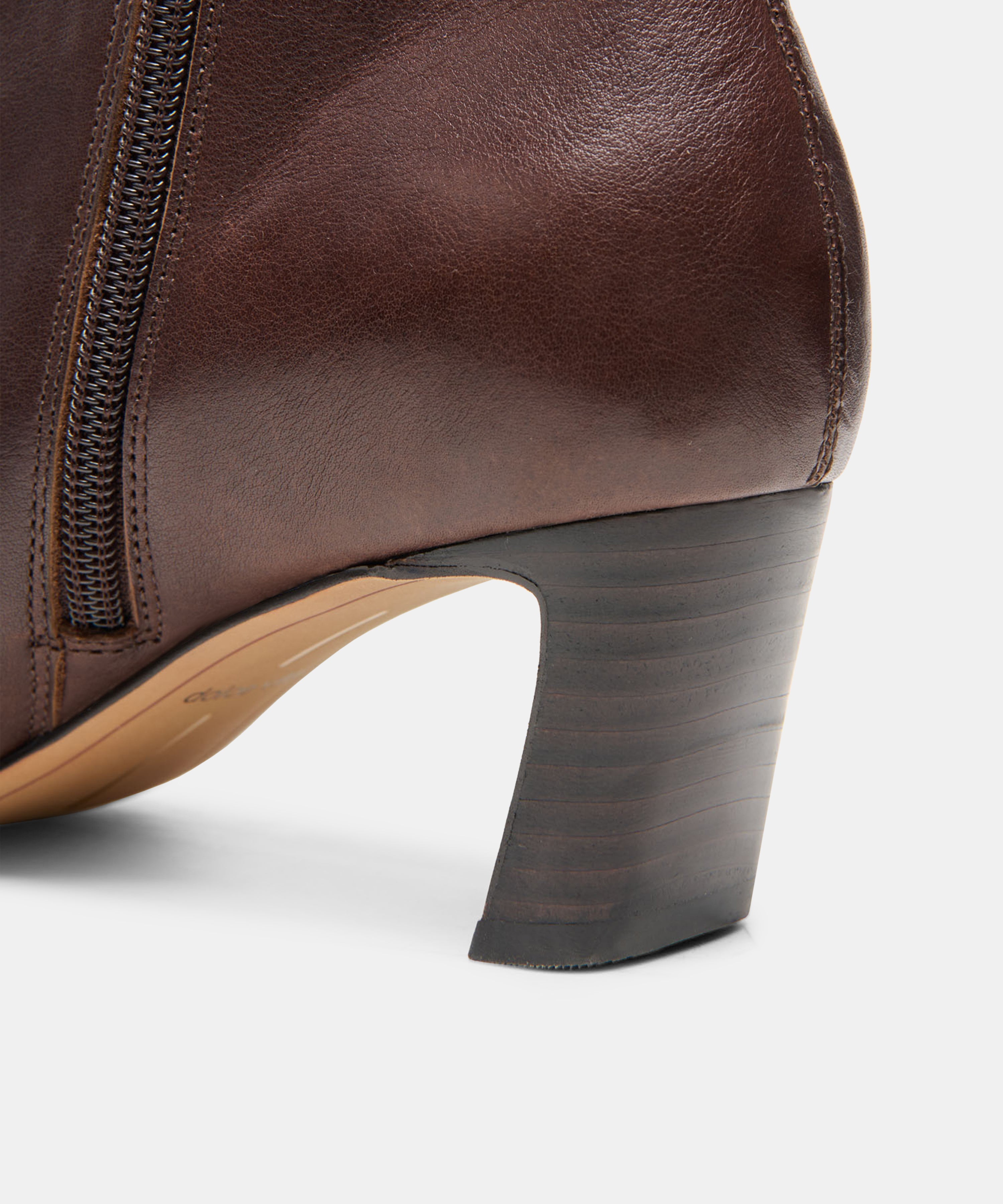 NESLY BOOTIES DK CHOCOLATE LEATHER