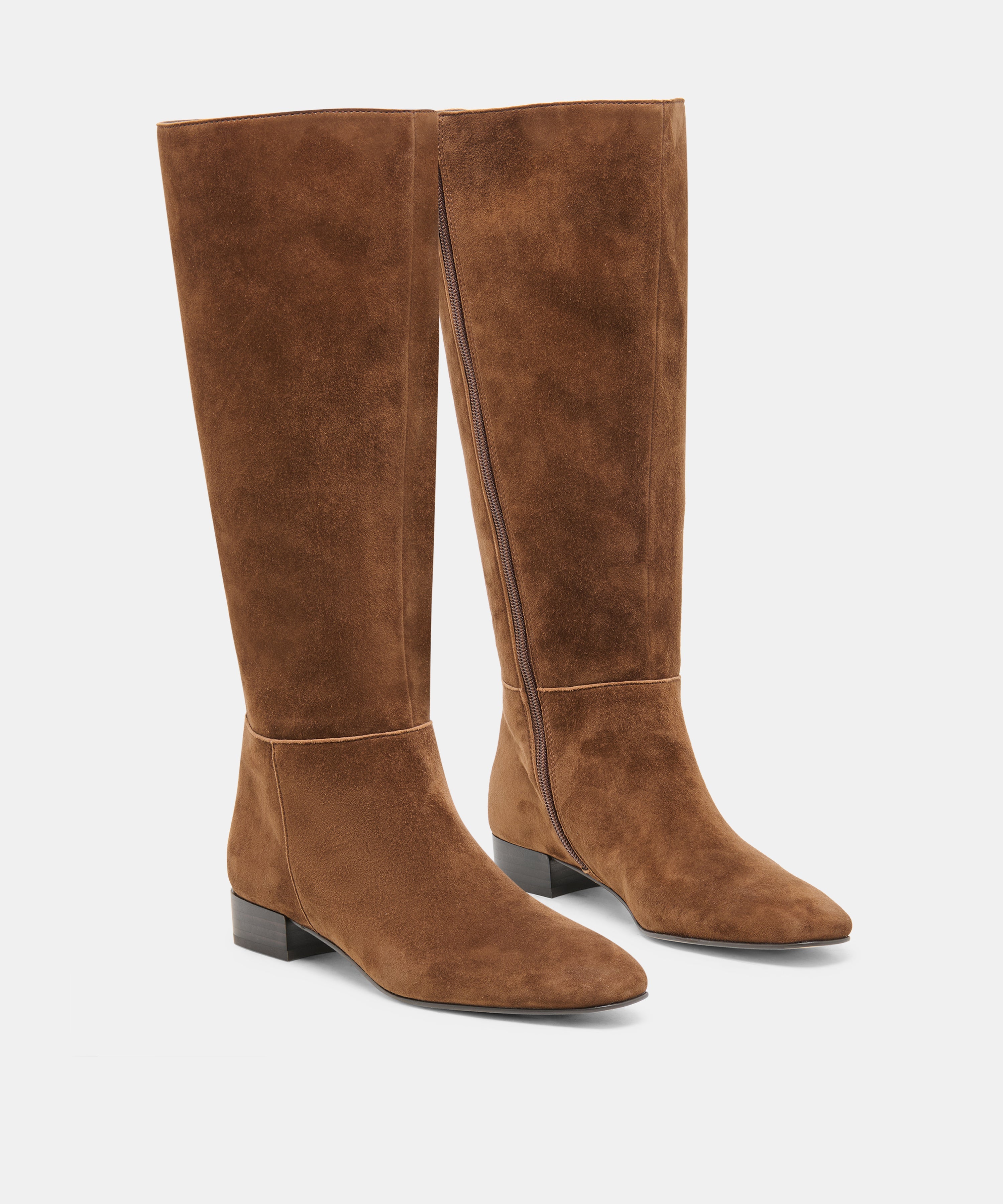 TYWIN WIDE CALF BOOTS COCOA SUEDE