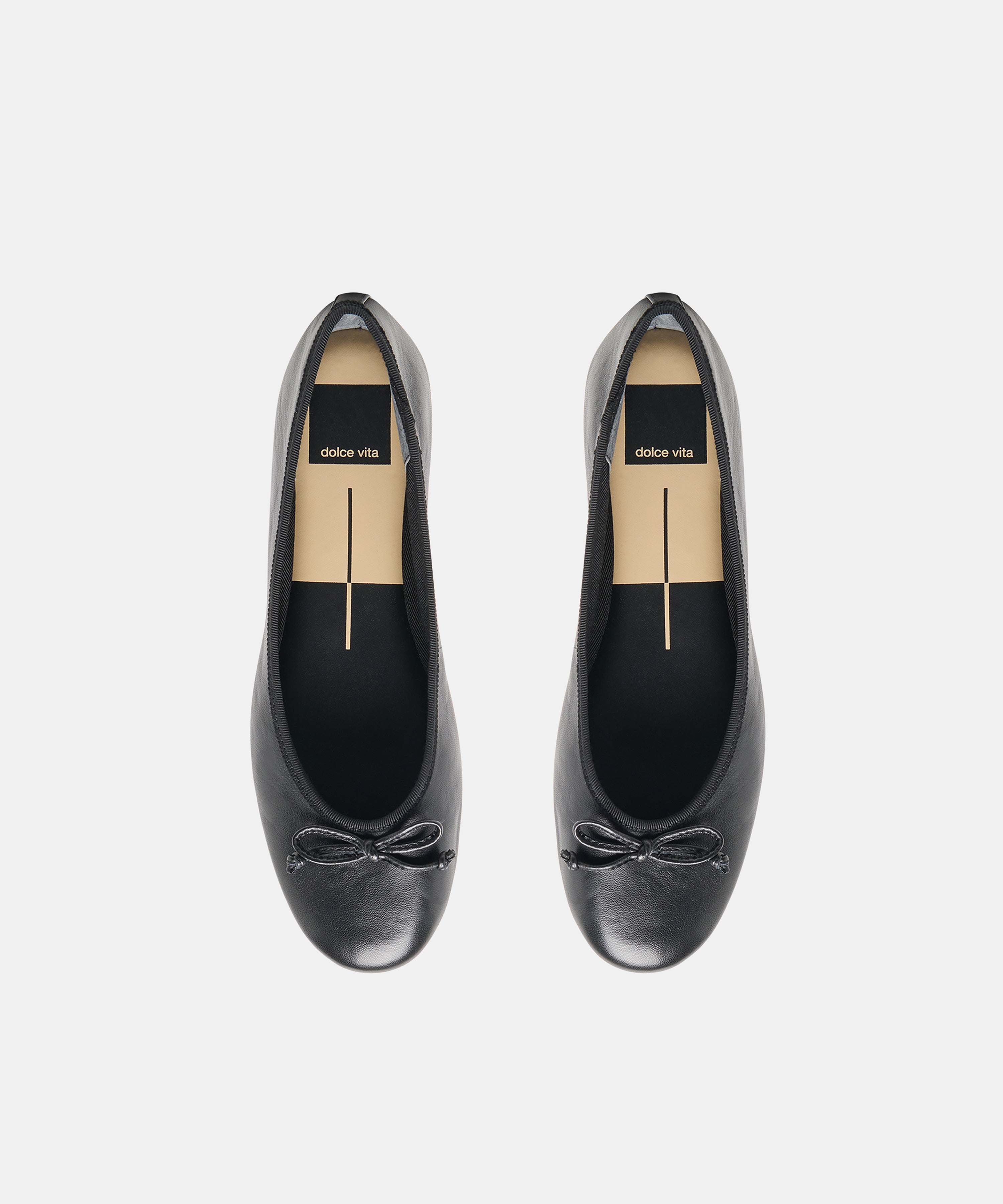 RITLA BALLET FLATS BLACK LEATHER