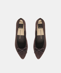 CELIO BALLET FLATS WALNUT SUEDE