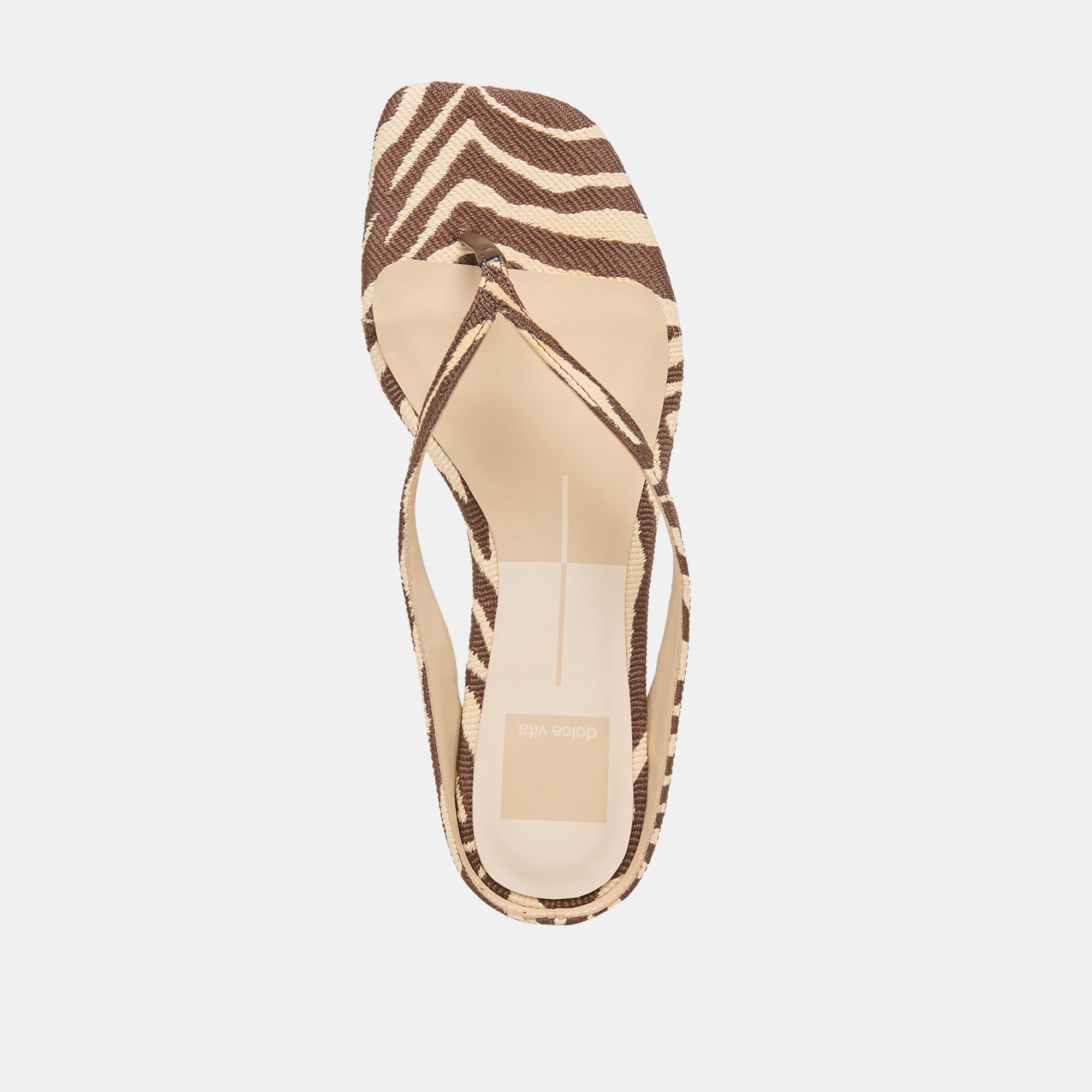 GIZEL SANDALS BEIGE ZEBRA RAFFIA