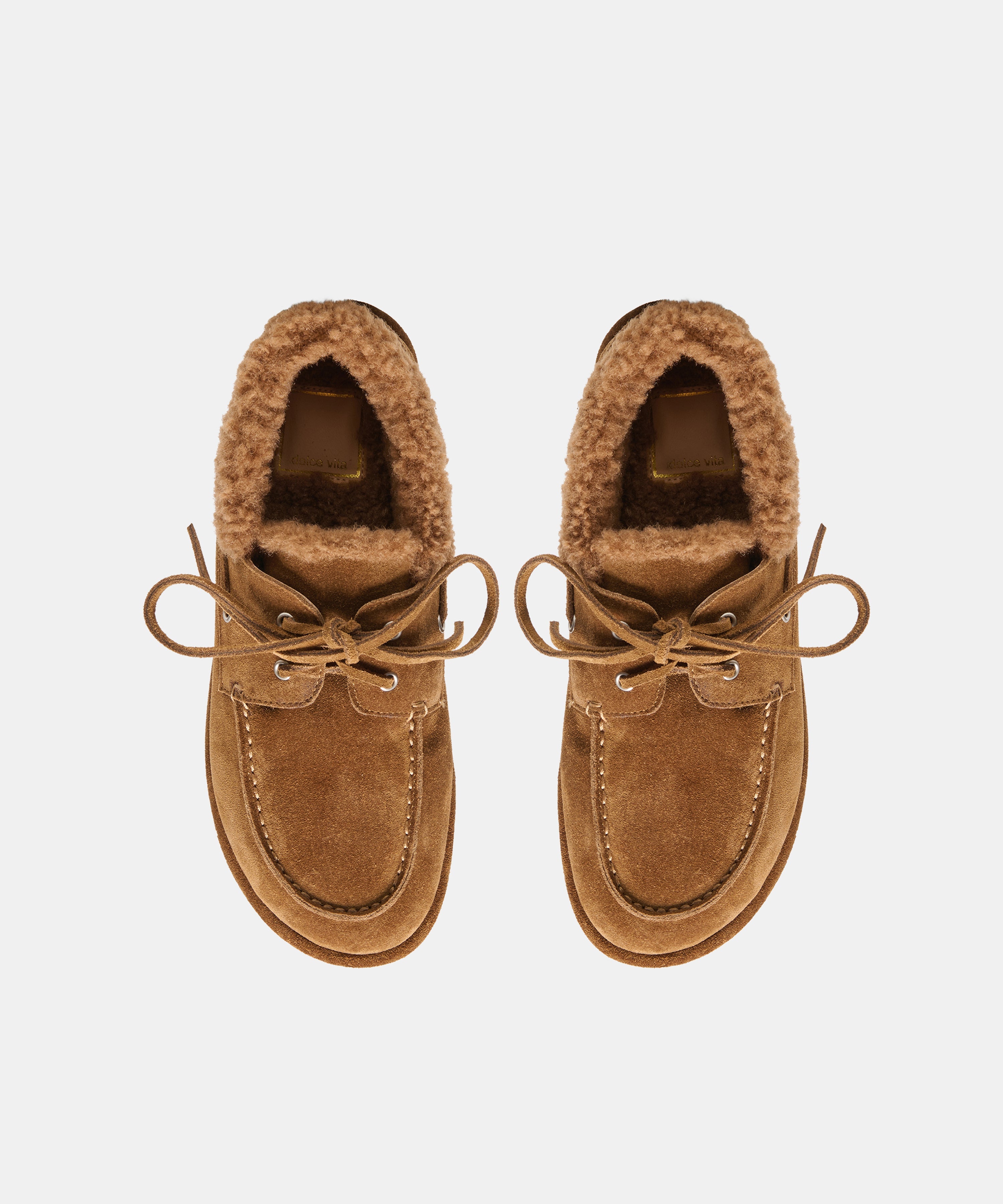 LAUNA FLATS BROWN SUEDE