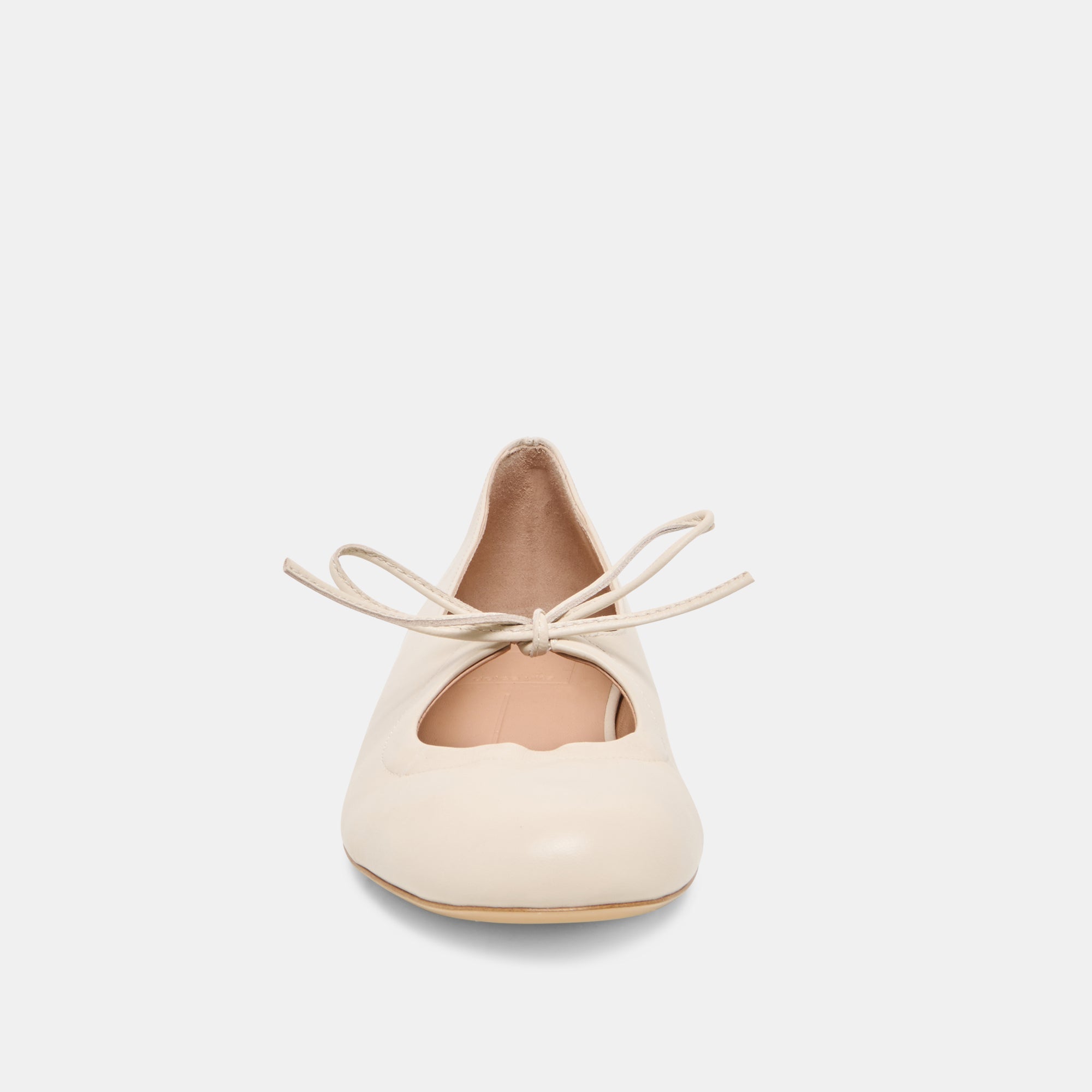 PAZEY BALLET FLATS BONE LEATHER