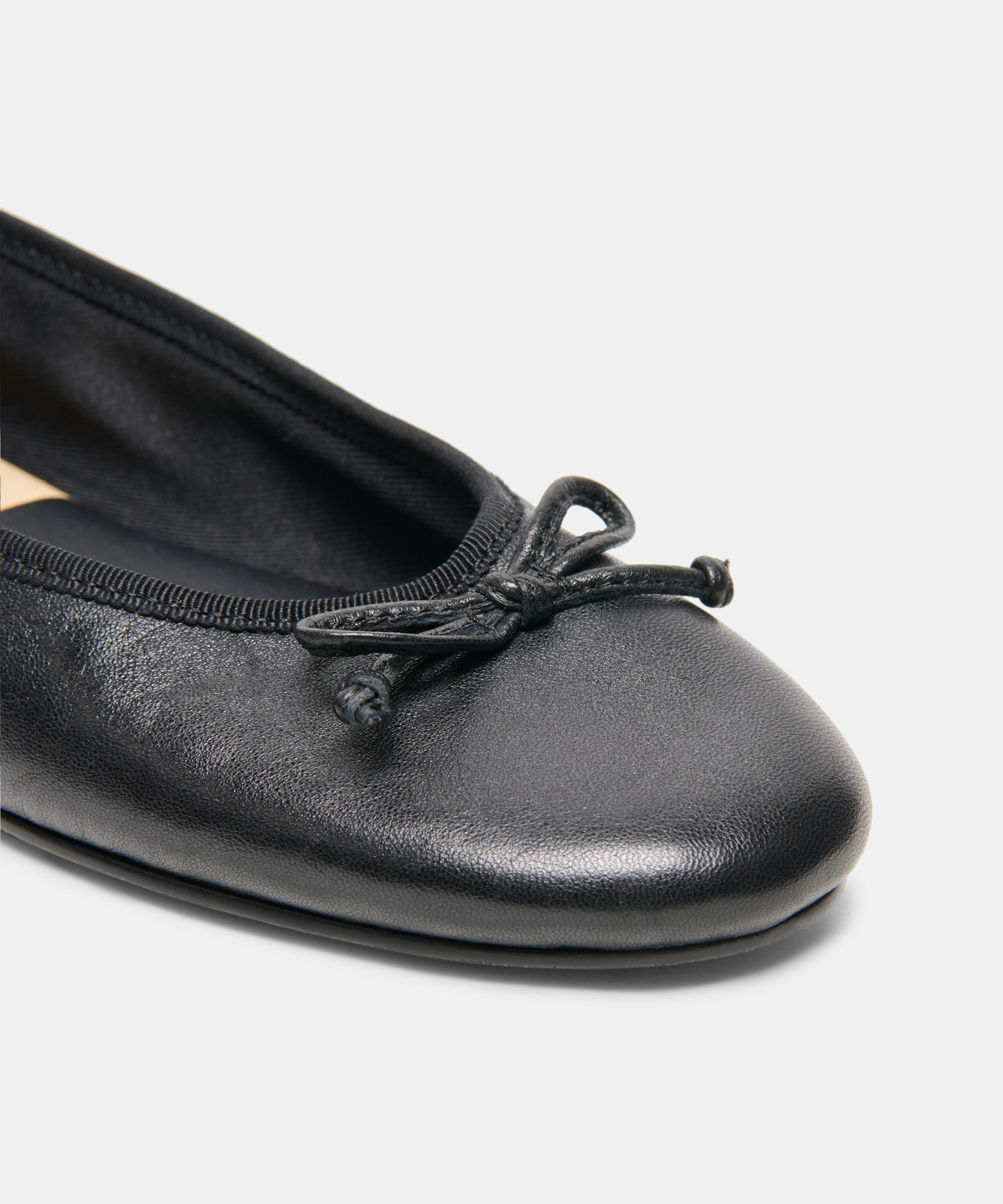 RITLA BALLET FLATS BLACK LEATHER