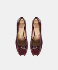 RITLA MID HEELS CRANBERRY LEATHER