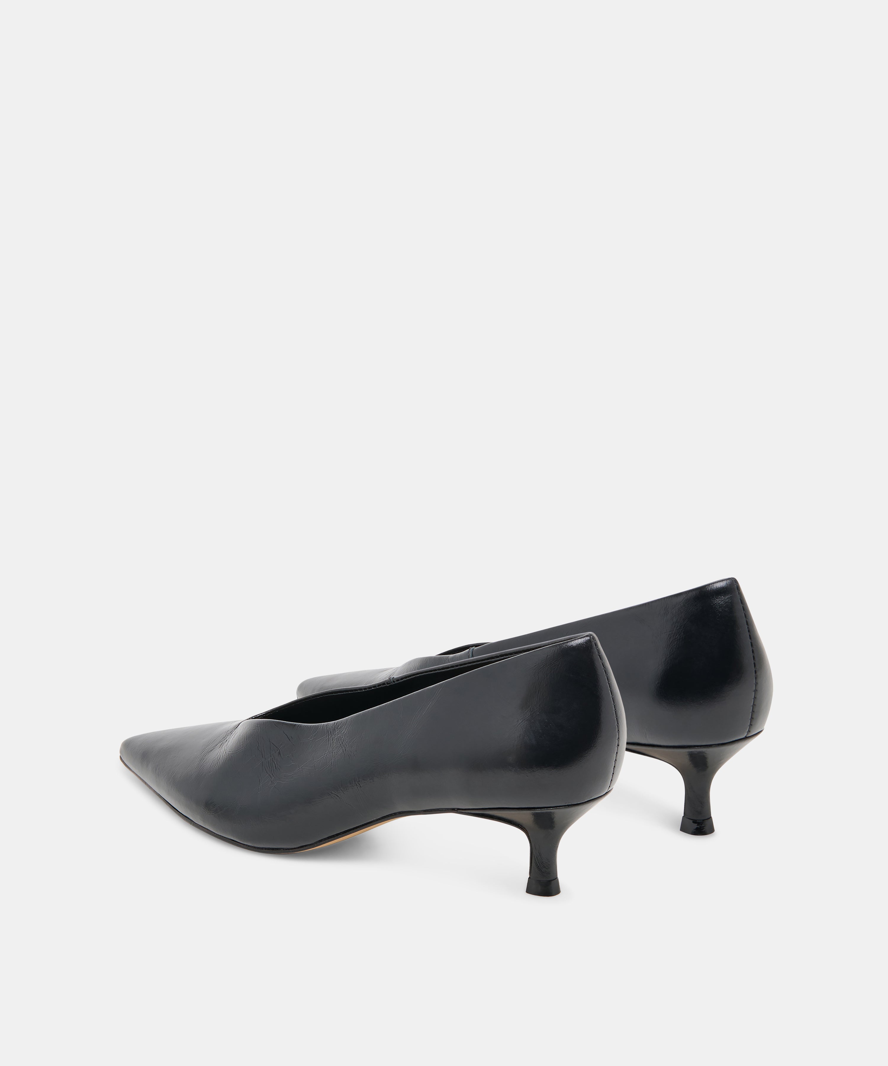 ALWYN HEELS MIDNIGHT CRINKLE PATENT
