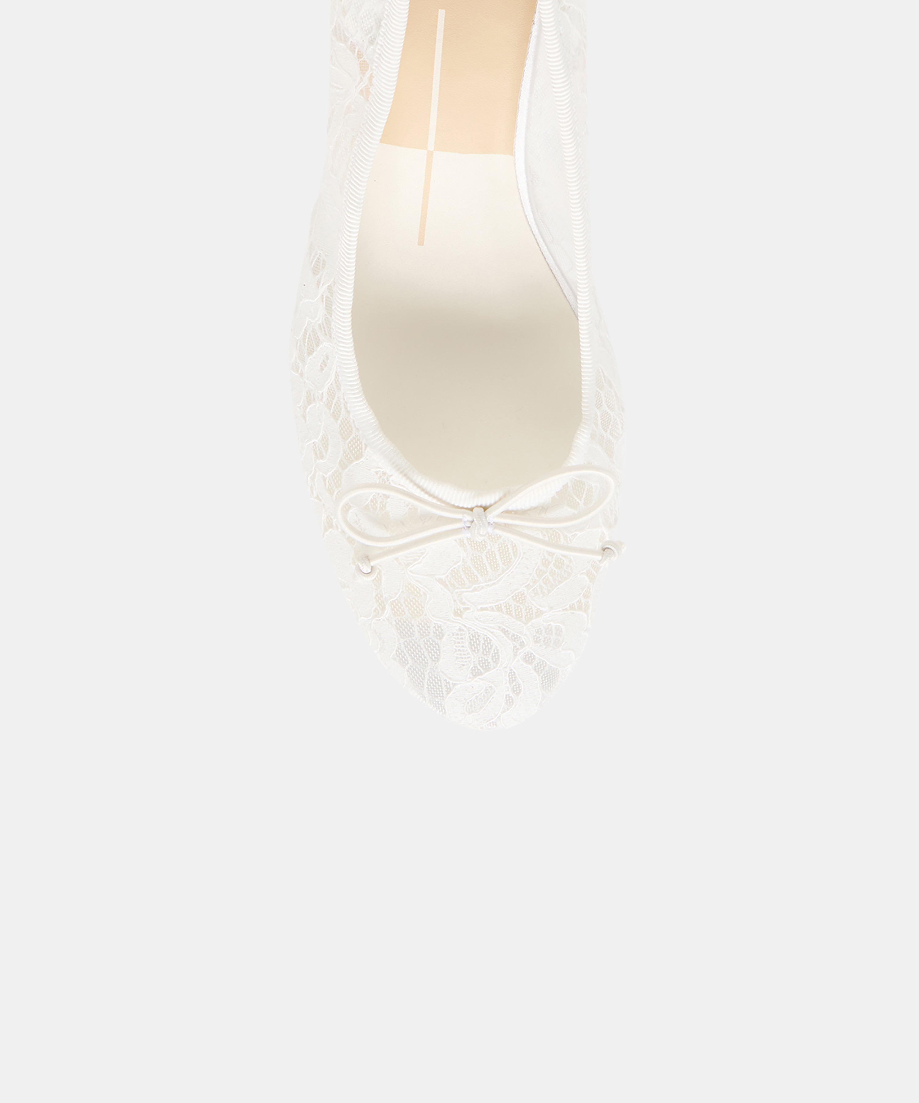 DAWSEN LACE HEELS TRUE WHITE LACE