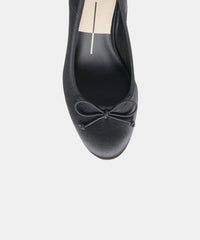 DAWSEN HEELS ONYX SATIN