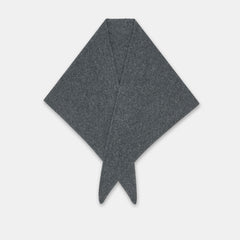 TRIANGLE SCARF DARK HEATHER GREY
