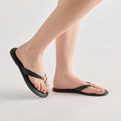 JAINA SANDALS BLACK LEATHER