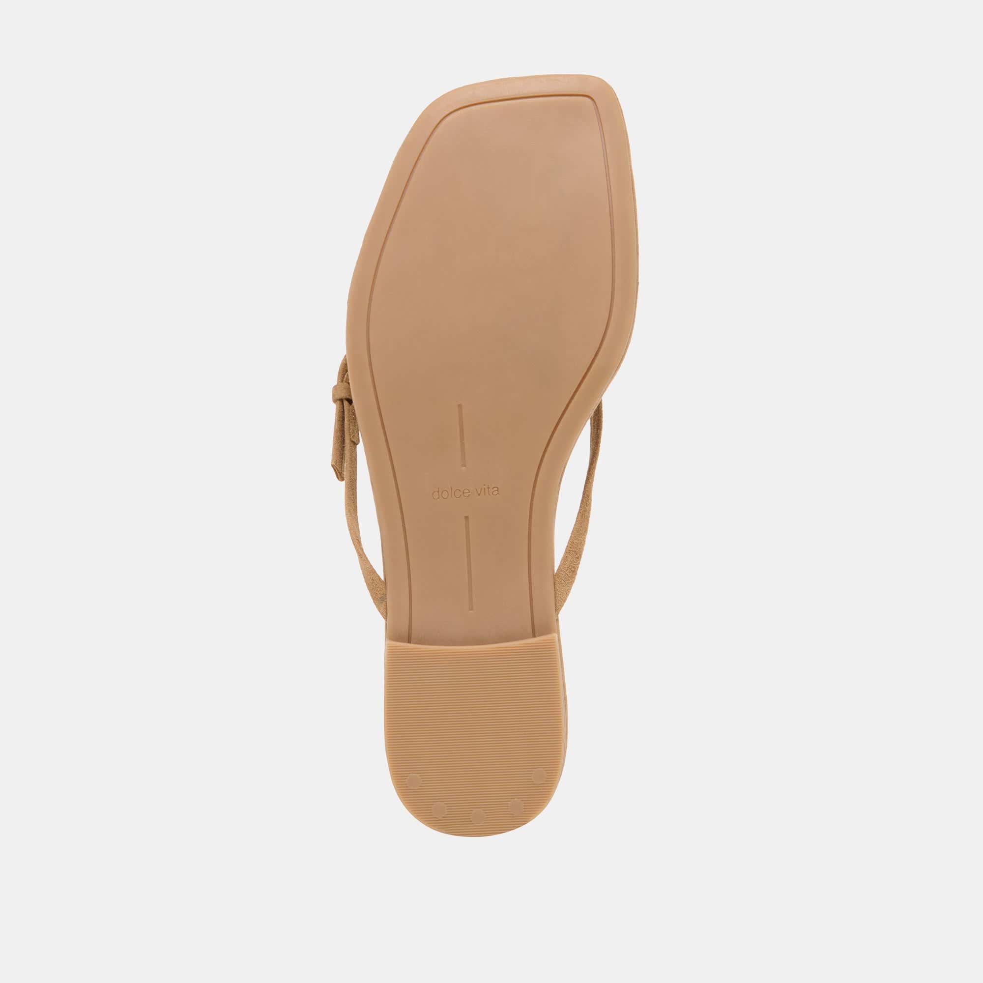 MALTA SANDALS LT BROWN SUEDE